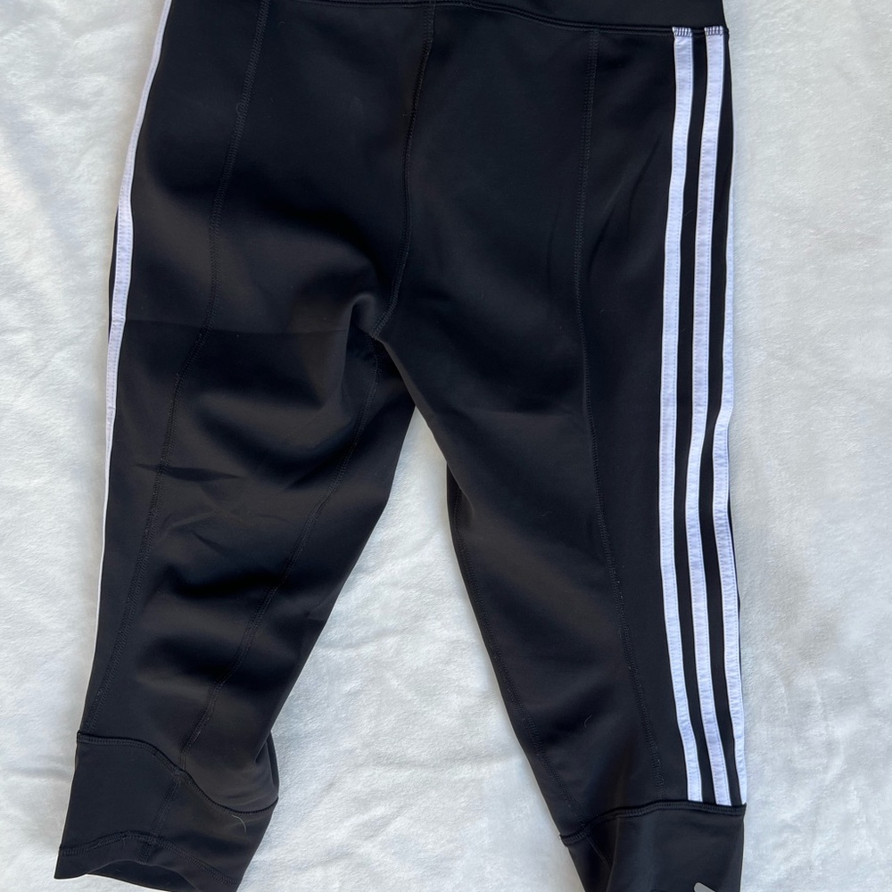 Adidas Response Climalite Black Capri Leggings | Size Small